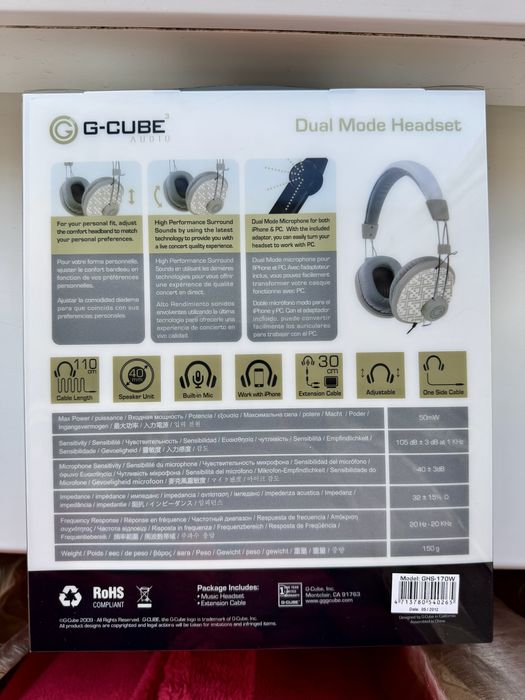 Навушники G-Cube Signature Dual Mode Headset (нові)