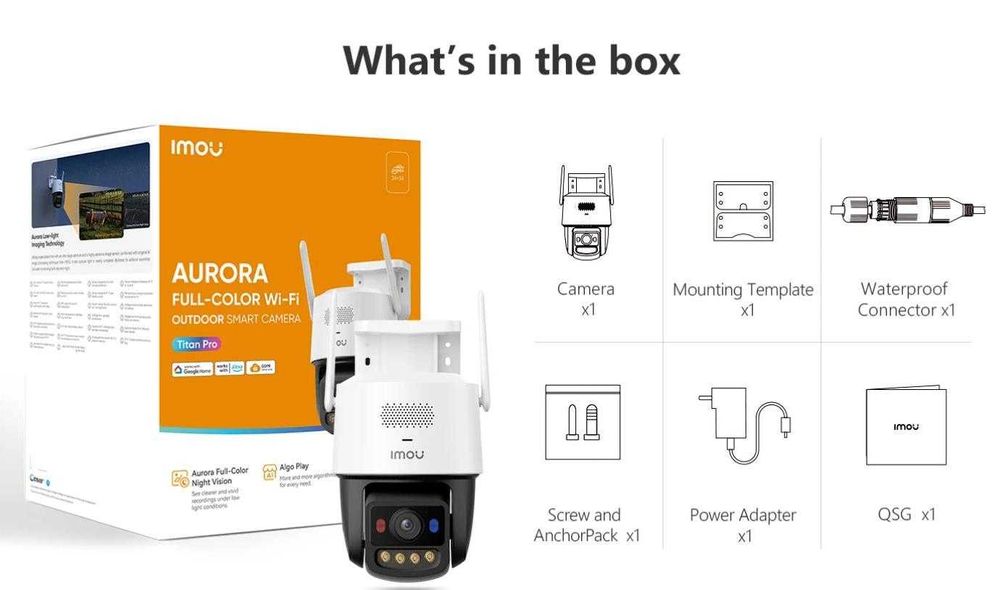 Поворотная камера 3K+ Imou Titan Pro 6MP (IPC-U7LP-6V0NE)