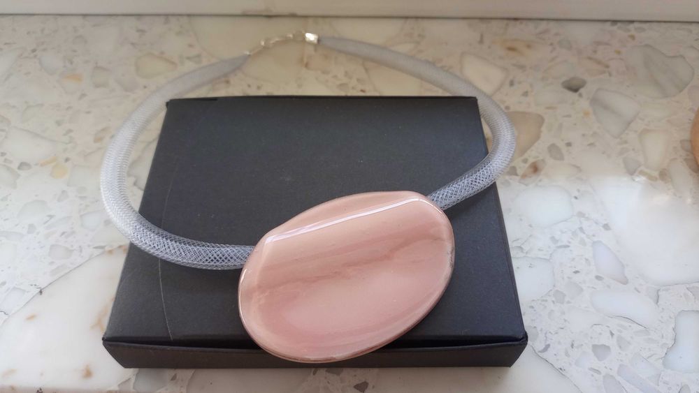 Naszyjnik. Biżuteria artystyczna. Szkło weneckie.