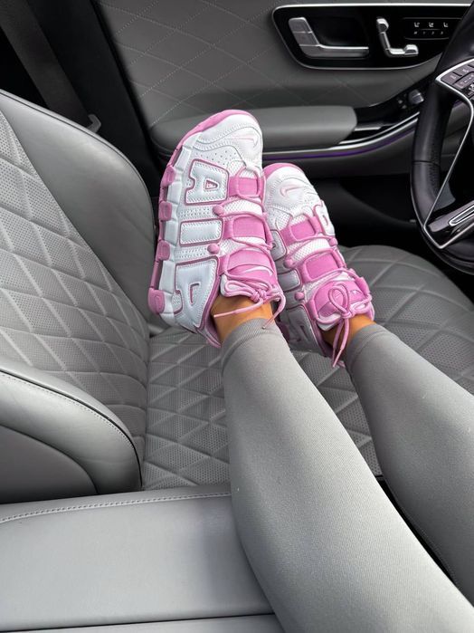 TOP! Nike Air Uptempo White Rush Fuschsia 36 37 38 39 40 найк аір вайт