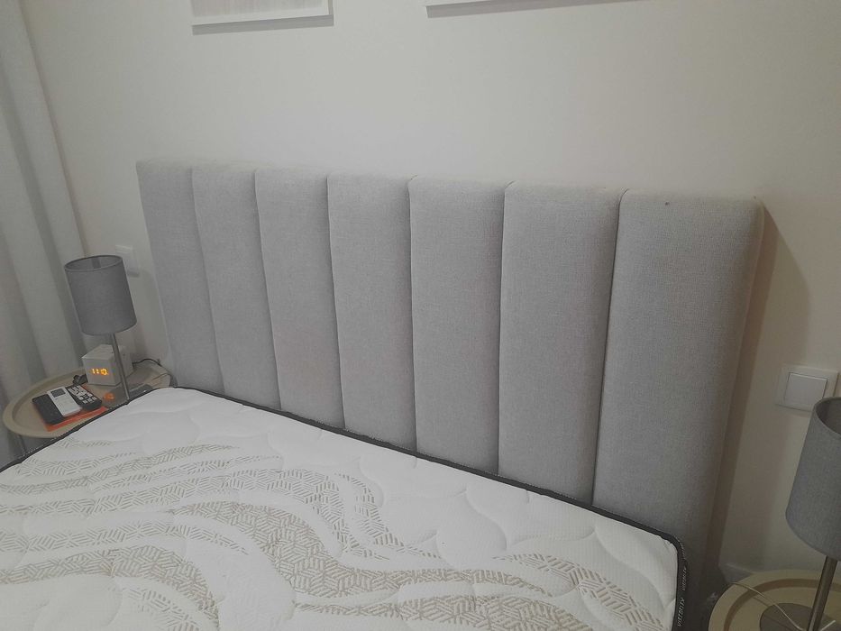 Cama de casal completa, está como nova, colchão viscoflex