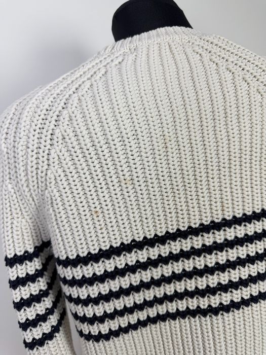 Autograph sweter damski marynarski gruby knit paski biało czarny oversize rozmiar M