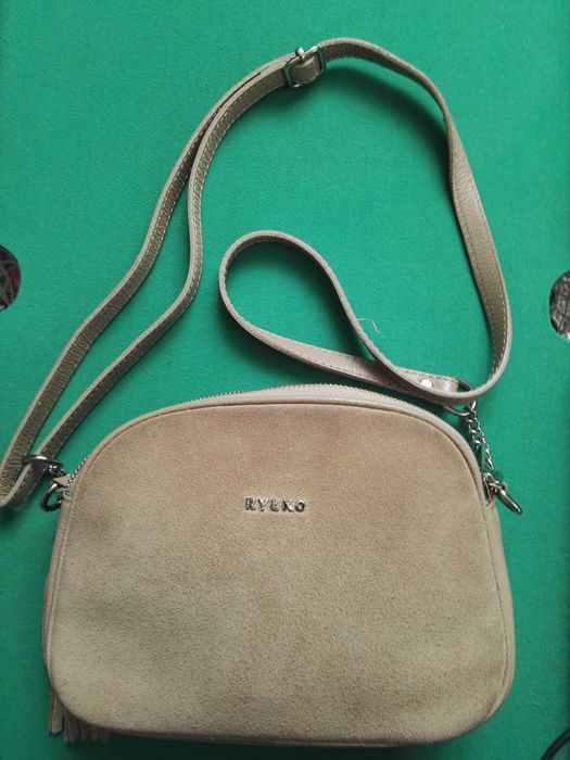 Beżowa torebka Ryłko skóra