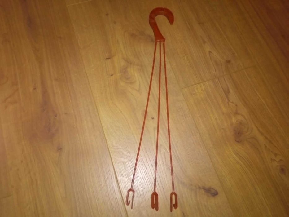 Wieszak do doniczek podwieszanych ogrodowych plastikowy terakota 46cm