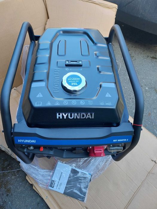 Генератор бензиновий Hyundai HHY 9050FE 3-ф. 6\6,5 кВт 220\380 В, новий