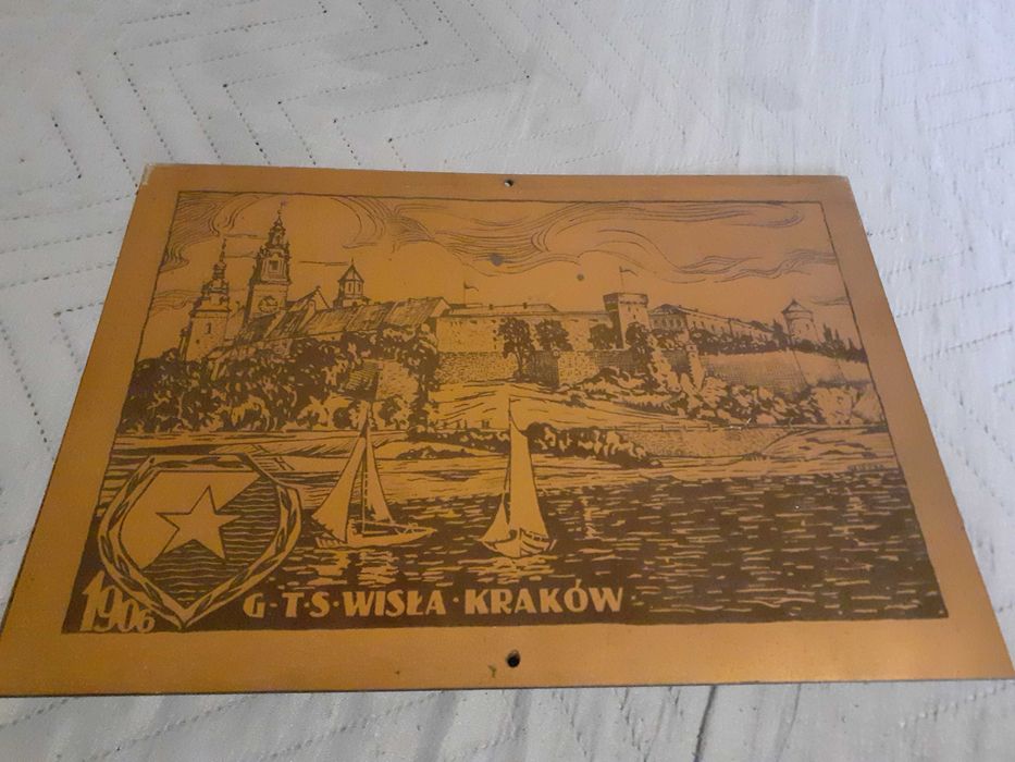 Obraz Grafika Wawel z Herbem    PRL