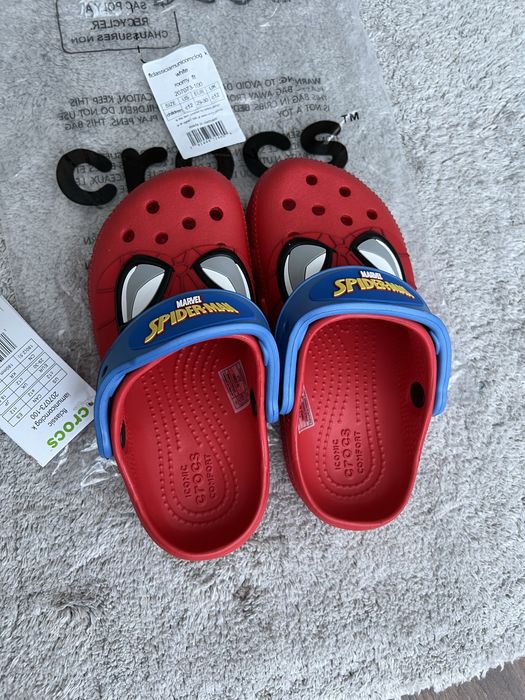 Дитячі крокси Crocs C12 J1 Spider man 18,5 см спайдермен 29 р сабо