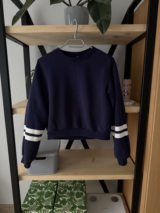 Granatowa krótka bluza 34 XS