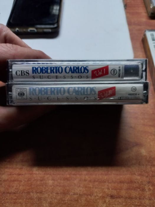 2x cassetes roberto carlos