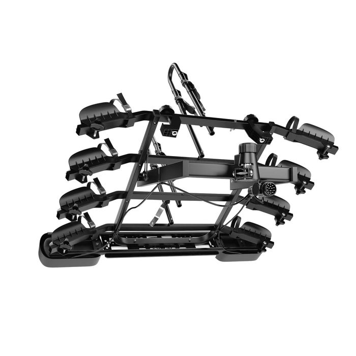 Bagażnik rowerowy platforma na hak Amos Tytan 4 Black uchylany na 4 rowery 75KG 13PIN