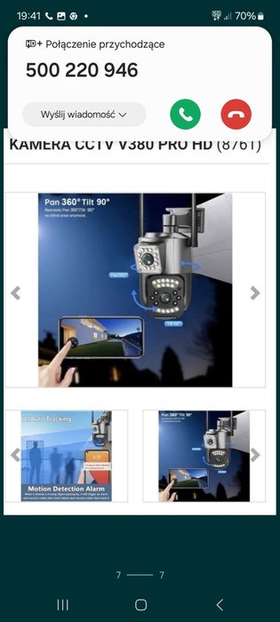 Kamera solarna na kartę SIM 4G  8Mpx największe aku plus najw. Panel s