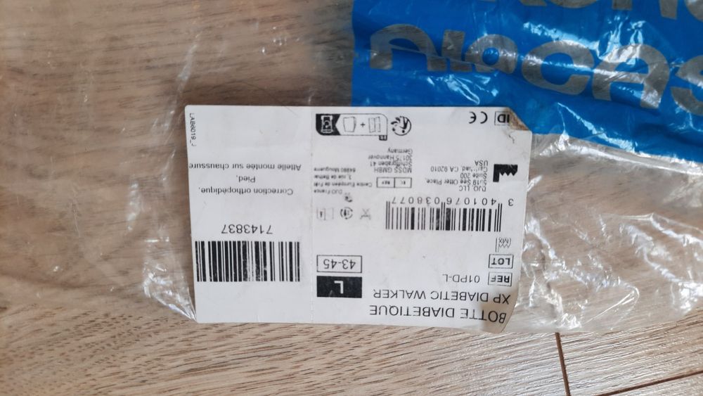 Orteza stopowo-goleniowa dla diabetyków - Aircast rozmiar- L