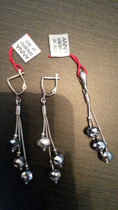 Komplet biżuterii srebrnej