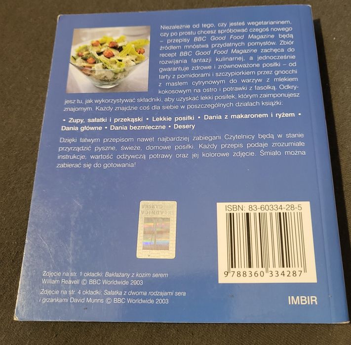 Dania wegetariańskie, 101 przepisów, BBC Books