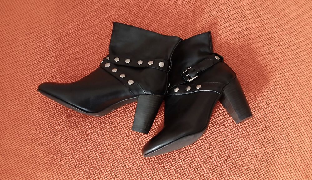 Botins La Redoute ET VOUS pele genuína
