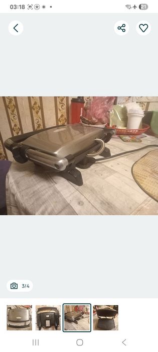 Электрогриль Ariete (куплена в Италии) состояние 5/5