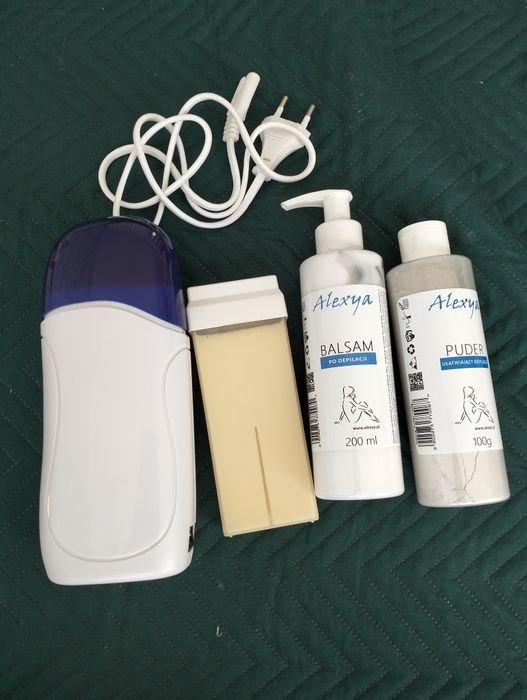 Zestaw do depilacji woskiem. Podgrzewacz