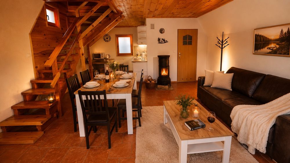 Domki Bieszczady 4-6 osobowe, jacuzzi, sauna i sauną  Czarna Górna