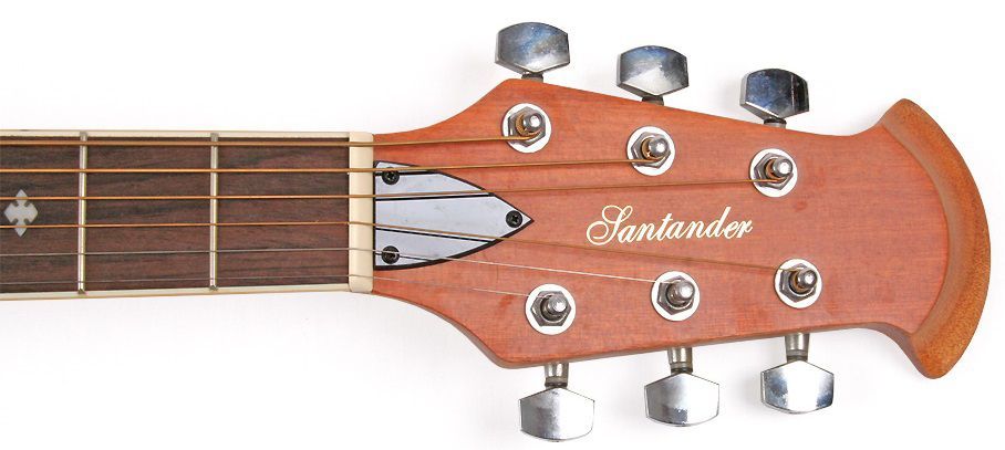 Guitarra tipo ovation castanha tigre