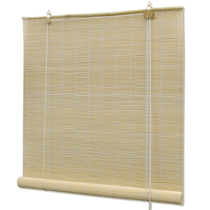 Vidaxl Roleta Bambusowa, 100X220 Cm, Naturalna
