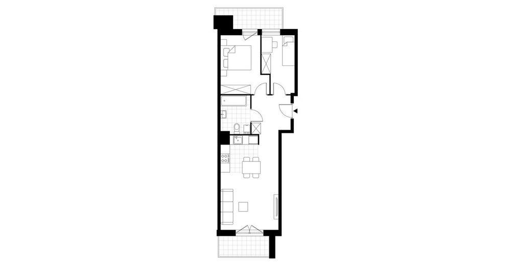 3-pokojowe mieszkanie 50m2 + 2 balkony