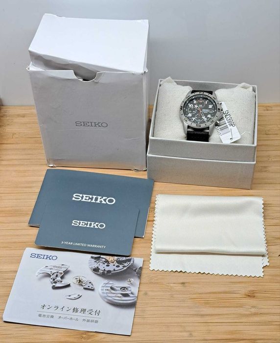 Relógio Seiko Chronograph SND399P - Militar style/field