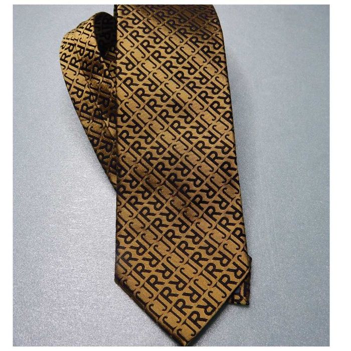 Галстук из шёлка в монограмму JR JOHN RICHMOND
