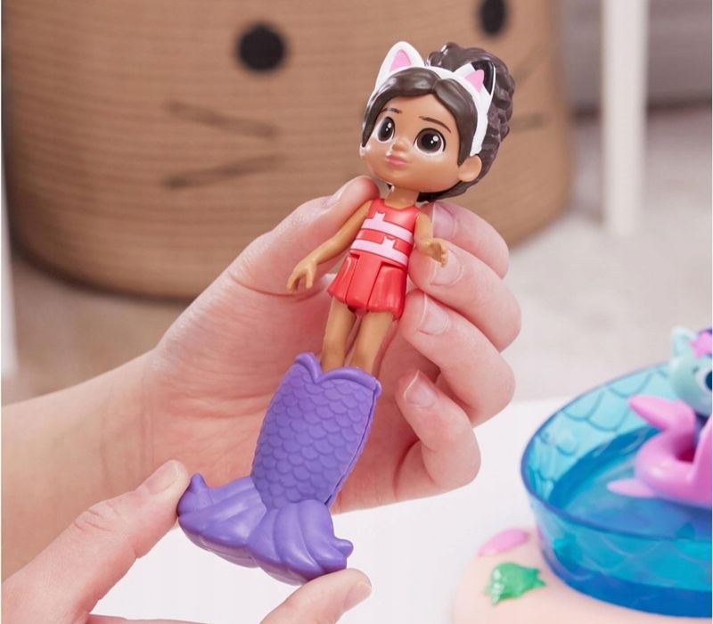 Koci Domek GABI duży zestaw basen 2 figurki GABI SYRENKOTKA