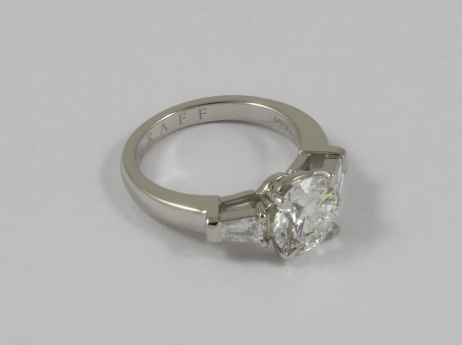 Pierścionek platynowy [Pt 950] z brylantami - 2,38 ct