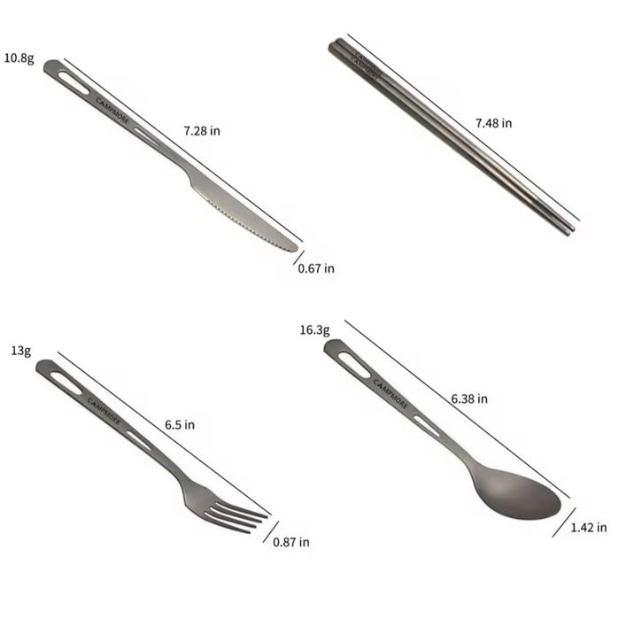 Посуда титанова ложки вилки чашки чайник посуд