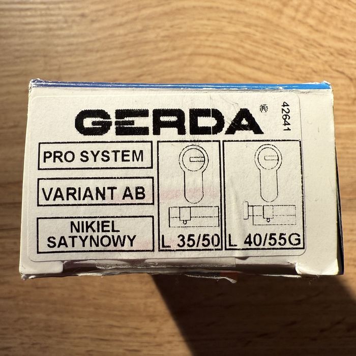 Wkładka do drzwi Gerda Pro System kl. 6C 35/50 + 40/55G jednego klucza
