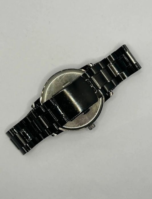 Наручний годинник у стилі колеса з супортами колір чорний металлік