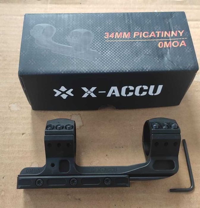 Моноблоки Vector Optics на трубу 34 мм з нахилом 20 МОА  і 0 МОА