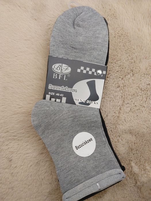 Skarpety męskie bawełniane Bezuciskowe 5 par