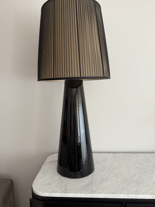 Candeeiro pretos com abajour laskasas