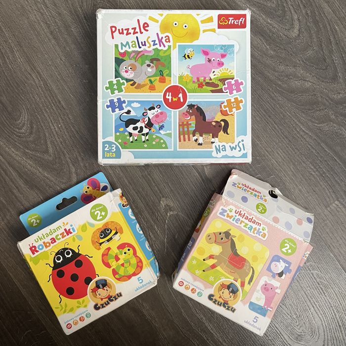 Пазли Trefy для наймолодших 2+ звірі комахи домашні тварини