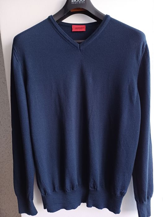 Свитер шерсть мужской HUGO BOSS оригинал XL