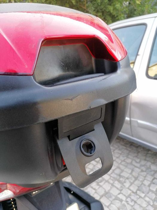 Mala Top Case + Suporte Base para Mota PCX 125CC (sem a fechadura)