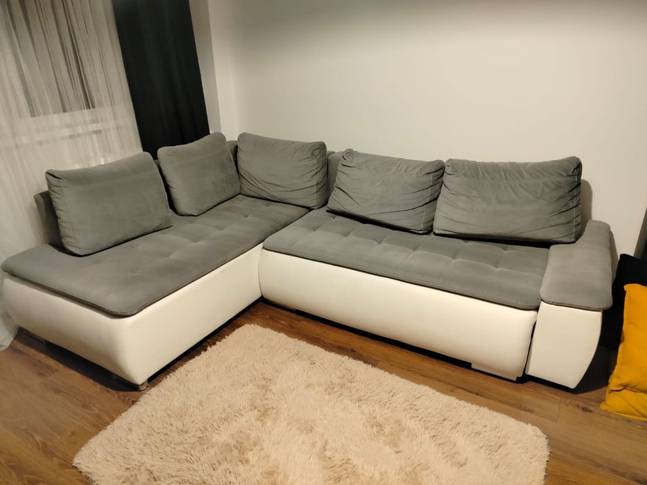 Narożnik rozkładany z funkcją spania