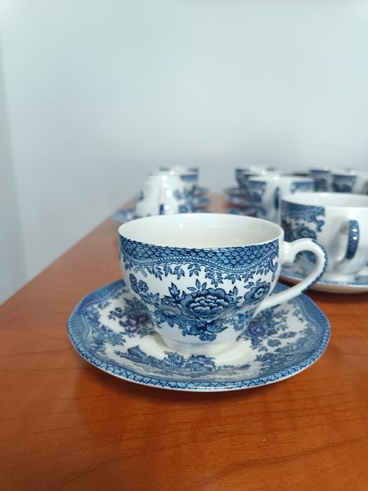 Serviço de chá inglês e serviço de café Royal Albert 1987