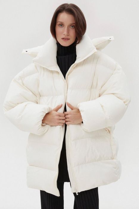 Куртка жіноча, Estro ER00116216 — молочна, зимова