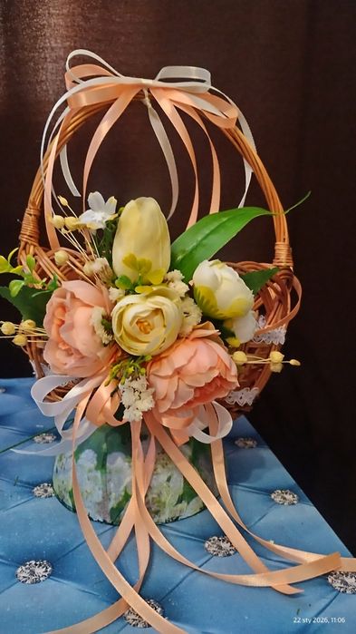 Zestaw do dekoracji koszyka wielkanocnego ok 25x25