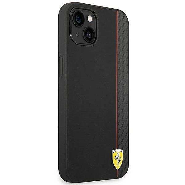 Etui Ferrari Carbon na iPhone 14 Plus - czarne