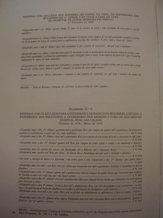 Azulejos Hospital Termal Caldas da Rainha Séc. XVI-XVIII