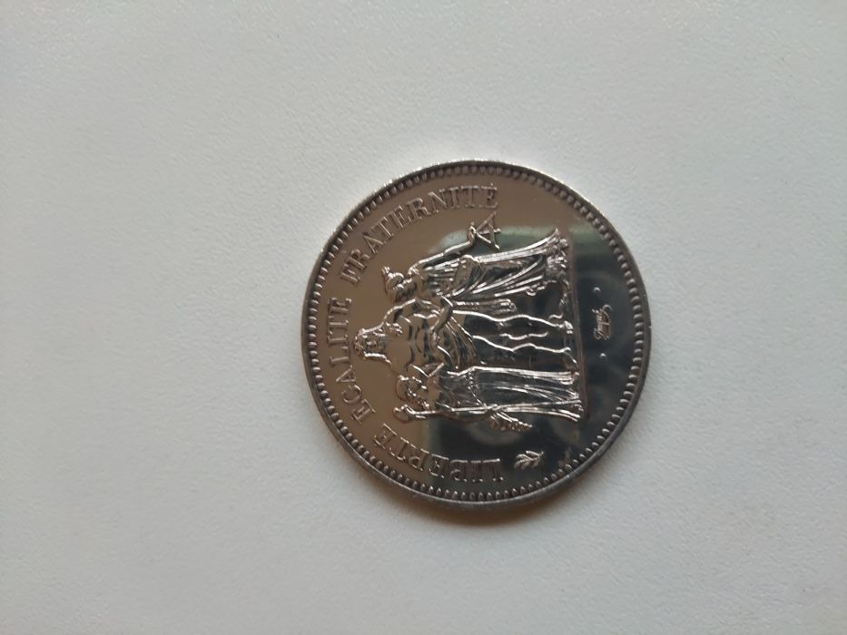 Moedas de prata 50 francos