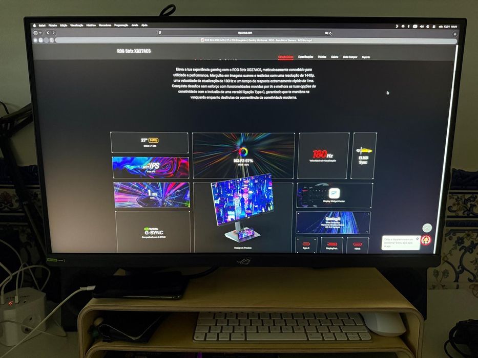 Monitor Asus ROG Strix XG27ACS (com garantia)