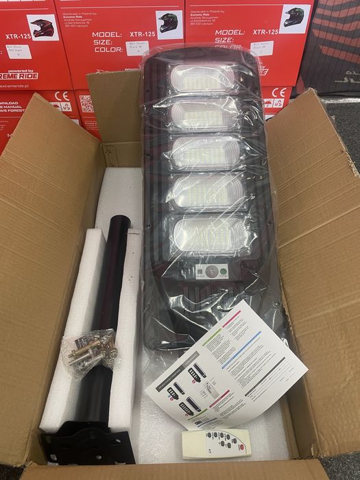 Lampa Uliczna, Solarna PREMIUM 1800W, latarnia uliczna HIT CENOWY