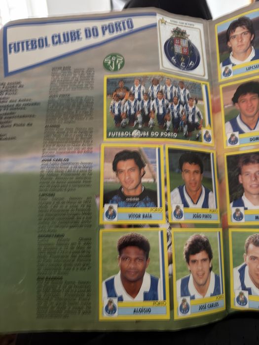 Caderneta Panini epoca 95-96