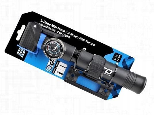 Beto CLD-030PG pompka mini manometr 2 głowice AV/DV/FV 8 BAR