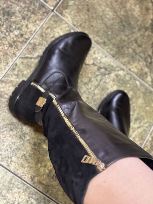 Шкіряні сапожки, шкіряне взуття жіноче демісезон